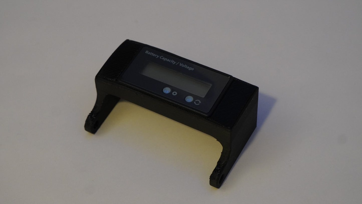 Battery voltage screen mount